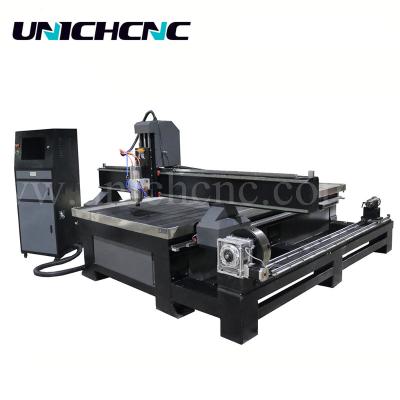 China Popular 1325/4 Axis cnc router machine woodworking 1530 building material stores china cnc wood router for sale