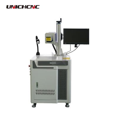 China Factory price 20w 30w laser marking cnc fiber laser marking machine for bulb pen metal bottle body/nameplate for sale