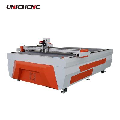 China Hotels 1625 Oscillating Vibrating CNC Knife Cutter Yoga Mat Knife Cutting Machine For Carpet Textile Leather Cardboard for sale