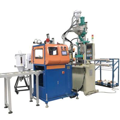 China VERTICAL 35 Ton Small Plastic Injection Molding Machine Full Automation Hang Tag String Machine for Seal Tag for sale