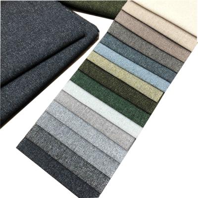 China Home Textile Shrink-Resistant Wholesale Customized Velvet 100% Polyester Linen Sofa Fabric With Customized Designs And Colors for sale