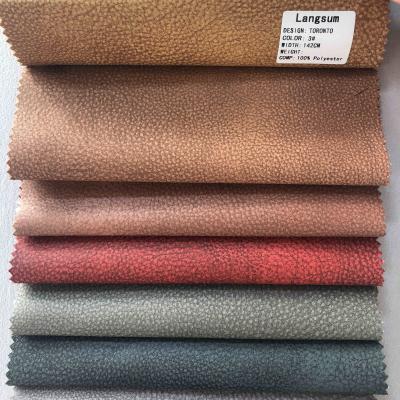 China Anti-Static Eco-Friendly Leatherette Fabric Upholstery Suede Synthetic Leather For Sofa And Car Seat Cover for sale