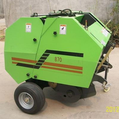 China PTO Tractors Mini Round Hay Balers Mini Hay And Grass Baler Tractor Mounted PTO Machine Mini Round Hay Straw Baler for sale