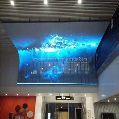 China Advertising from ceiling hanging light led display/led sky screen/large led screen for sale