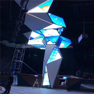 China Advertising special customized indoor p3 cabinet screen for dj stage decorative for sale