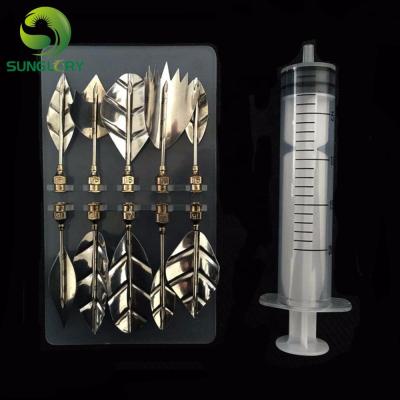 China Viable 10PCS Pudding Spouts with 1PC Syringe Tool Kit 3D Jelly Art Tools Gurbias Cake Jello Art Gelatin Molds Flower Pudding Mold for sale