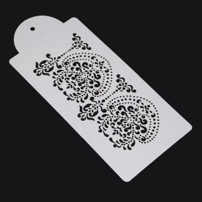 China Viable Flower Cake Stencil Kitchen Coffee Cookie Cupcake Stencils Cake Decorating Template Molds For Cake Tools Fondant Baking Decor for sale