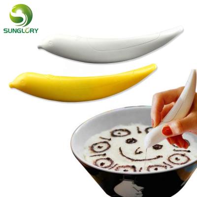 China Sustainable Coffee Tools Electric Spice Pen Cake Decoration Coffee Carving Pen Baking Pastry Tools Art Pen For Coffee Bird Cake Latte for sale