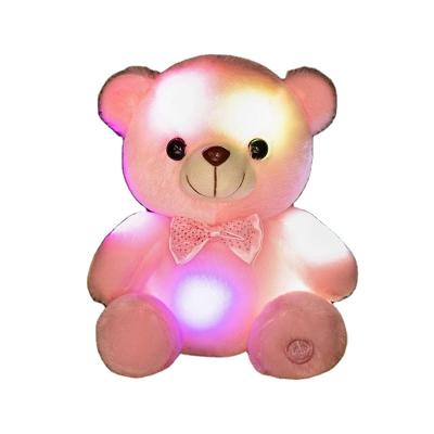 China 22cm Soft Night Glow Companion Doll Soft Toy Light Up Led Teddy Bear for sale