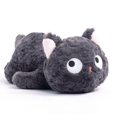 China Cheaper Price Cat Stuffed Animal Plush Toy Doll Maker Soft Plush Black Cat Plush Pillow Custom Cat for sale