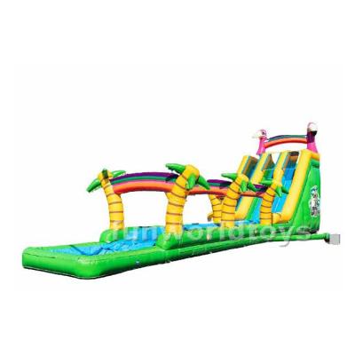 China 2022 new big jumping inflatable jungle slide water slide rental or home use big inflatable water slide for sale