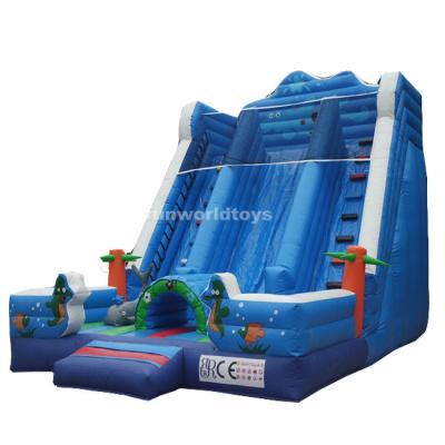 China Lane Commercial Cheap Rental Or Home Inflatable Dry Slide Double Use Inflatable Dry Slide For Sale for sale