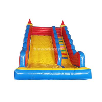 China Outdoor Commercial Inflatable Dry Slides Rental Or Home Use Large Dry Slide for sale