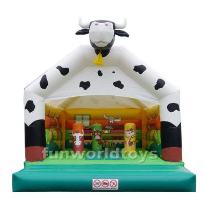 China Commercial Bouncer Rental Or Home Use Bouncy Castle Cow Inflatable Bouncer For Sale for sale