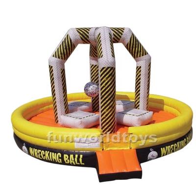 China Commercial Adult Games Rental Or Home Use Inflatable Ball Challenge Inflatable Destroy Game For Events for sale