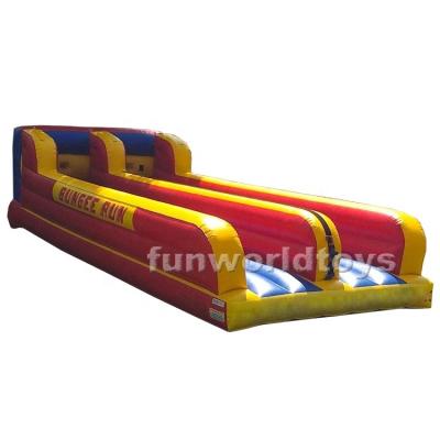 China Bungee Fun Inflatable Running Games Rental Or Home Use Interactive Inflatable Bungee Race Game For Party for sale