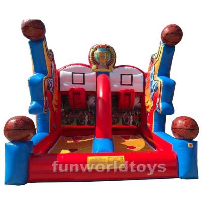 China Hot Selling Rental Or Home Use Inflatable Basketball Game Inflatable Shooting Giant Basketball Game for sale