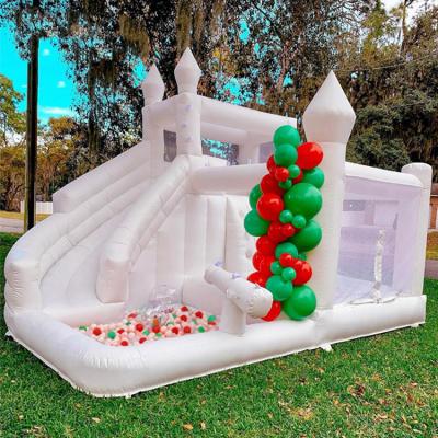 China Commercial Rental Or Home Use Inflatable Bouncy Bouncy Bounce With Slide Inflatable Bouncy Castle For Wedding for sale