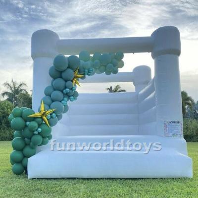 China Hot Selling White Inflatable Castle Rental or Home Wedding Event Use Inflatable Bouncer Jumping Bouncy Castle for sale