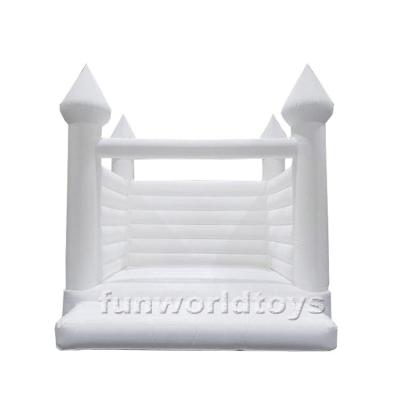 China 2022 Rental or Home Use Inflatable White Wedding Bounce House Inflatable Bounce House For Wedding Party for sale