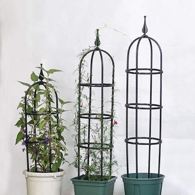 China Modern Light Tower Obelisk Garden Trellis Plant Tower Support Trellis and Flower Stands for sale