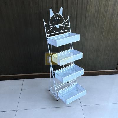 China Metal Wire Store Snack Candy Retail Display Rack 36x21x110cm for sale