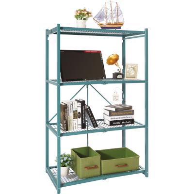 China Sustainable Pop It Heavy Duty Folding 4 Tier Storage Shelf for sale