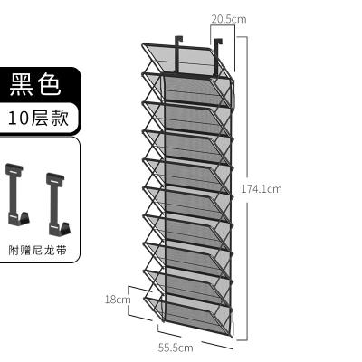 China 10 Layers Convertible Smart Folding Adjustable Metal Shelf Shoe Rack Commercial Retail Wall Stands 10 Tier Tall Display Rack for sale