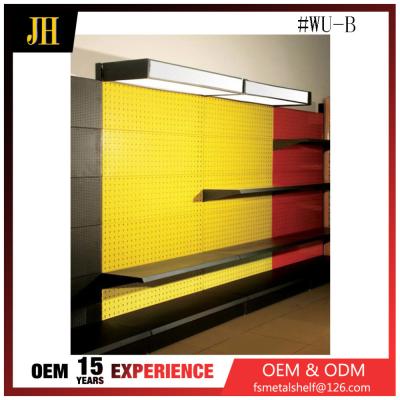 China Single Sided Custom Supermarket Led Light Shelf For Modern Retail Store for sale