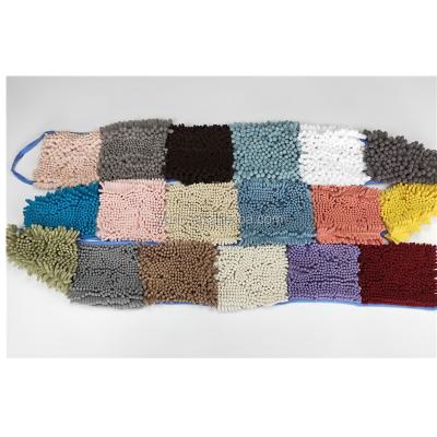 China Waterproof 100% Polyester Material Of Microfiber Shaggy Chenille Fabric And Chat Dyed Pattern for sale