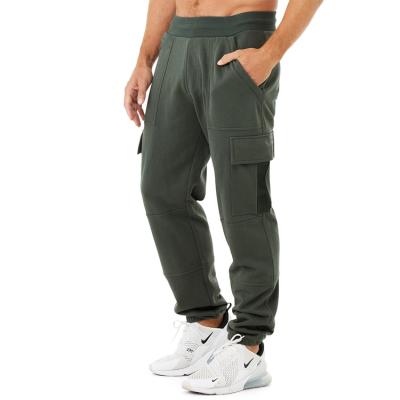 China Breathable New Arrivals Wholesale Custom Cargo Men's Elastic Waist Loose Fit Workout Sports Tracksuit for sale