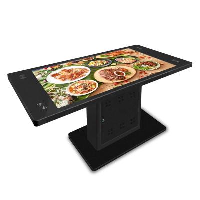 China 32 inch new modern restaurant mult mediatable work kiosk advertising kiosk smart quad menu 21.5