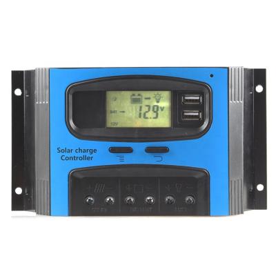 China System Controller 12V 24V PWM Charge Controller Solar PV Auto Solar Regulators Charger with LED Display for sale