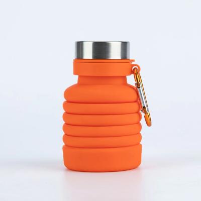 China 2021 high quality PORTABLE silicone plastic water bottle lightweight promotional bottles for sale