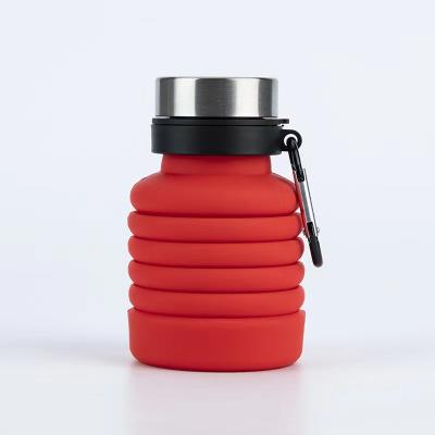 China PORTABLE Hot Selling Silicone Travel Portable Folding Cup Silicone Camping Cup With Lids for sale