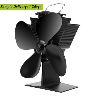 China 2021 Commercial Eco Friendly Mini Heat Powered Wood Stove Fan Chimney Fans For Home for sale