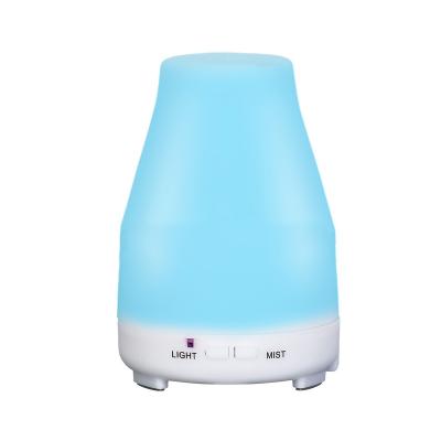 China Car LED Air Scent Diffuser Light Wood Grain Bottom Scent Therapy Essential Oil Diffuser for sale