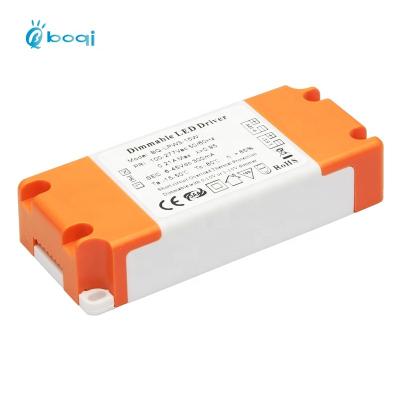 China boqi constant current dimmable led driver 0-10V 8-12w 300ma dimmable led driver 0/1-10V for 8w 9w 10w 11w 12w led panel light, downlight and ceiling light for sale