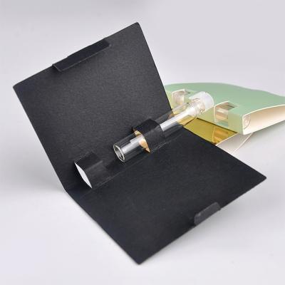 China paper & Cardboard 1ml 2ml 3ml 5ml 6ml Perfume Bottle Holders Promotion Perfume Sample Display Card for sale