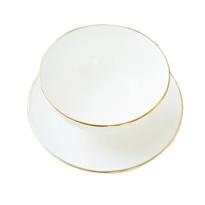 China New 16 Pcs Cut Out Bone China Modern Shape Porcelain Kitchenware Plates Ceramic Dinnerware Set For Party for sale