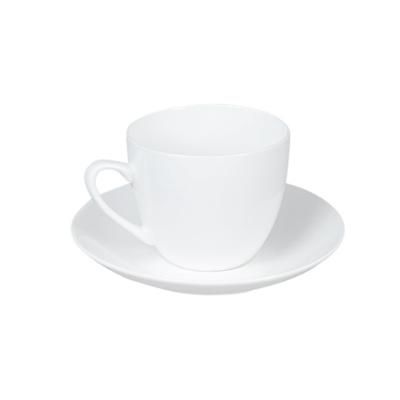 China New Bone China 250ml New Bone China Cup&saucer Coffee Cup Saucer White Round Small White Nordic for sale