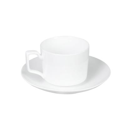 China High End New Jinchun Bone China New Bone China Coffee Cup and Saucer Set Ceramic Cup Saucer for sale