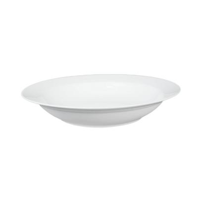 China New Japan Ceramic Bone China HL 19cm Rim Bowl New Bone China Oven White Porcelain Soup Bowl for sale