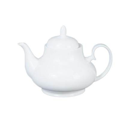 China 2021 New Hulu Bone China Teapot White Round New Minimalist Useful Teapot Bone China Teapot White for sale