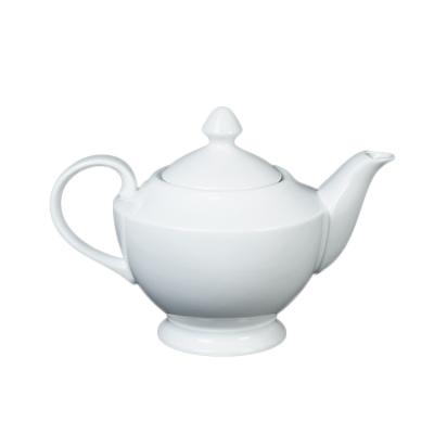 China New Jinhua soft bone china new bone china new soft bone china teapot round cheap white wholesale tea set with teapot for sale