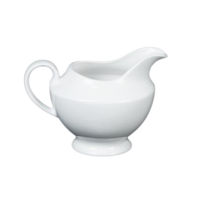 China Jinhua New Creamy Bone China White Round Ceramic Teapot Wholesale for sale