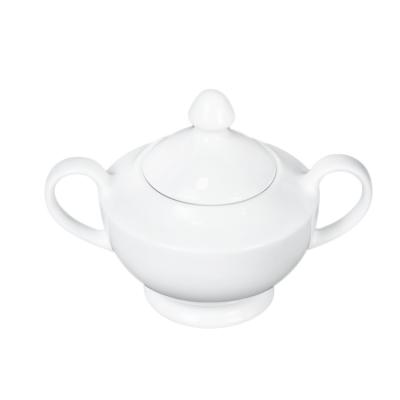 China Jinhua Sugar New Bone China White Modern Chinese Round Teapot Custom Made Porcelain for sale