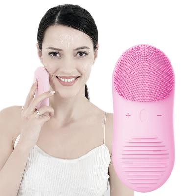 China Silicone Facial Brush Limpieza Sonic Face Washer Mini Electric Facial Massager Limpieza Beauty DEEP CLEANSING Cleaning Lifting Equipment for sale