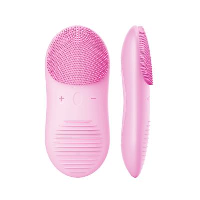 China Portable Electric Facial Massage Brush Blackhead Remover Skin Care Pore Remover Silicone DEEP CLEANING Silicone Facial Cleansing Brush for sale