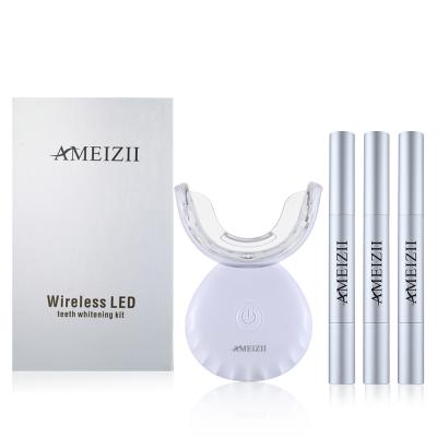 China Outstanding Whitening Perform Automatic Power Off Wholesale LED Lamp Teeth Whitening Kits Wireless Ultrasound Tooth Whitener Blanqueamiento Dental Care Gel for sale